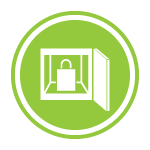 Locker circle icon