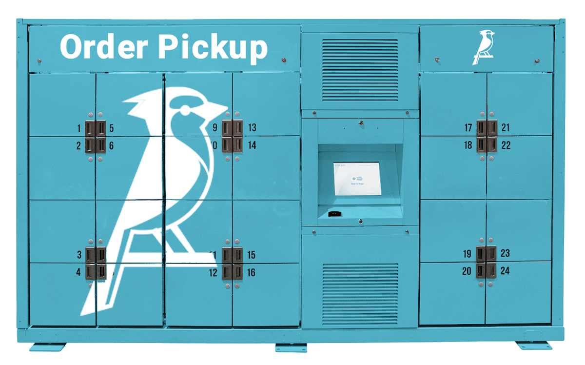 Pickup Lockers - Front View